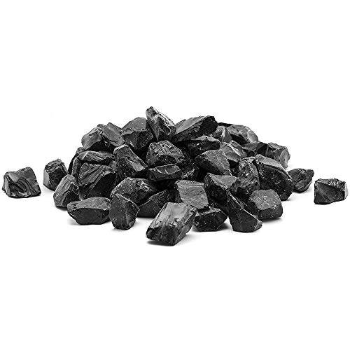 Margo Garden Products 1/2" 10lbs Dragon Glass, 10 lb, Black