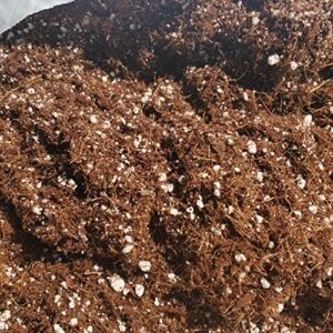 Coco Coir Perlite Blend 1.5 CU. FT. /42.5 Liter/ 40 Dry Quarts Pre Bufferd Washed Low EC Coconut Coir Organic Indoor Outdoor Garden Coco Fiber