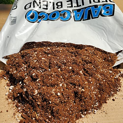 Coco Coir Perlite Blend 1.5 CU. FT. /42.5 Liter/ 40 Dry Quarts Pre Bufferd Washed Low EC Coconut Coir Organic Indoor Outdoor Garden Coco Fiber