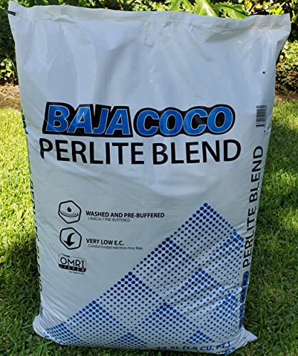 Coco Coir Perlite Blend 1.5 CU. FT. /42.5 Liter/ 40 Dry Quarts Pre Bufferd Washed Low EC Coconut Coir Organic Indoor Outdoor Garden Coco Fiber