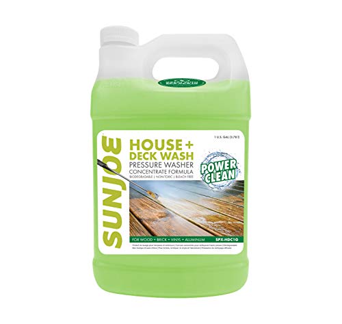 Sun Joe SPX-HDC1G House and Deck All-Purpose Pressure Washer Rated Concentrated Cleaner, 1-Gallon , White