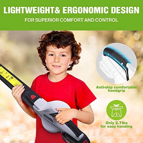 BQYPOWER Leaf Blower Cordless with Battery and Charger, 20V Handheld Electric Leaf Blower for Lawn Care, Variable-Speed, Lightweight Battery Powered Leaf Blower for Snow Blowing & Yard Cleaning