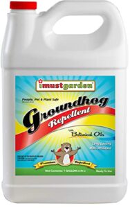 i must garden groundhog/woodchuck repellent 1 gallon ready-to-use refill: all natural spray for gardens, plants, and lawns – pleasant scent