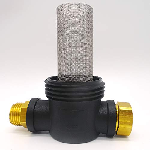 LOVHO Sediment Filter Attachment Garden Hose Pressure Washer Outdoor Gardening Inlet Water (40 Mesh Screen)