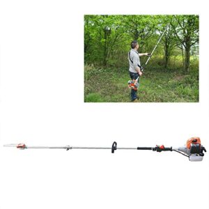 Gas Powered Pole Saw, 52CC 2-Cycle Powerful Chainsaw, Cordless Gas Long Reach Tree Trimmer Pruning Chain Saw, Pole Reach to 8.2 feet for Tree Limb Branches Pruning Garden Tree Trimmer