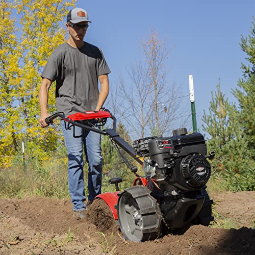 Toro 58603 Dual Direction Rear Tine Tiller, 127cc Briggs & Stratton 4-Cycle Engine, Airless Tires, Instant Reverse, Heavy Duty Stamped Steel Tines, Simple Shifting