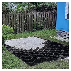 zmql permeable geo grid ground grid – 23/26/29/333 ft long, heavy duty gravel stabilizer grid for driving load, for patio/garden/walkways (size : 3x4m/10x13ft)