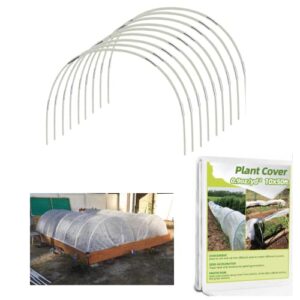 garden hoops kit with plant covers freeze protection, greenhouse hoops garden cover for raised beds