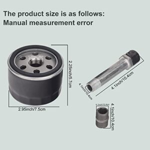 MIU13767 AM131611 AM125424 Easy Change Conversion Kit Compatible with J-ohnDeere Lawn and Garden Tractor MIU13767B, S160, S130, E120, E130, E150 & With 1 Oil Filter, 1 Drain Plug, 1 Adapter Fitting