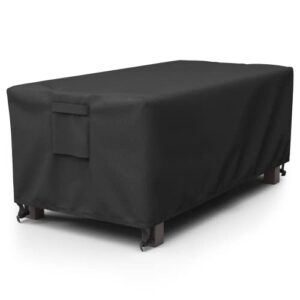 SHINESTAR Fire Pit Cover for 42-48" Fire Pit Table, Patio Furniture Cover Fits Coffee Table Rectangular, 48Lx 24W x 18H Inches, Heavy Duty Waterproof, Anti-UV & Rip-Resistant