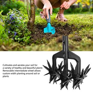 TOPINCN Garden Soil Scarifier, Hand Tiller Garden Claw Tiller 2 in 1 Ventilated Scarifier Soil Lossener Manual Hand Ground Tiller Garden Cultivator Garden Tools