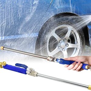 Buyplus Hydro Jet Power Pressure Washer Wand - Portable High Pressure Water Gun, Extendable Garden Hose Watering Sprayer with Nozzle Tips for Car Window Glass Washing