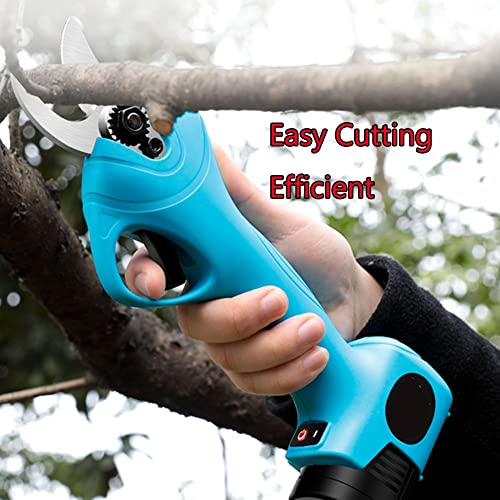 Vrseis 25mm Cordless Electric Pruner Professional Electric Pruning Shears Lightweight Tree Pruner Electric Secateur Branch Scissors 16.8V2Ah Battery for Orchard Garden Fruit (Size : 2.5x1xBattery)