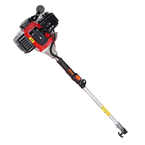 52CC 2-Stroke Gas Powered Grass Trimmer Mower Single Cylinder Gasoline Weed Wacker Edger Air-Cooled Multifunctional Cleaning Tool Solid and Durable for Garden Grass Lawn