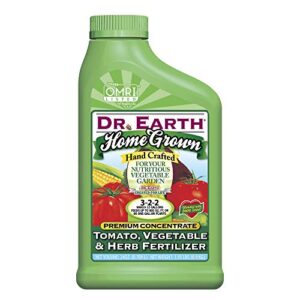 dr. earth home grown tomato, vegetable & herb liquid fertilizer 24 oz concentrate