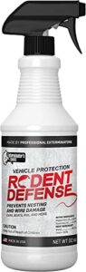 exterminators choice – rodent defense spray for cars and trucks – non-toxic deterrent for pest control – repels mice and rats – vehicle protection – safe for kids and pets (32 ounce)