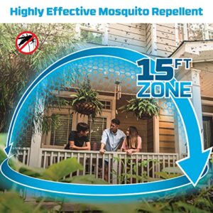 Thermacell Patio Shield Mosquito Repeller; Highly Effective Mosquito Repellent for Patio; No Candles or Flames, DEET-Free, Scent-Free, Bug Spray Alternative; Includes 12-Hour Refill