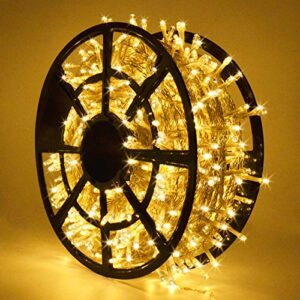 jmexsuss 800 led christmas lights outdoor indoor string lights with 8 modes warm white christmas tree lights plug in for patio garden tree party yard decoration