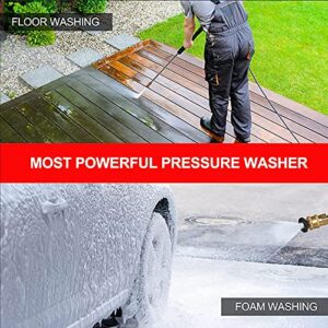 mrliance Electric Pressure Washer 1.9GPM Power Washer 1800W High Pressure Washer Cleaner Machine with 5 Interchangeable Nozzle & Hose Reel, Best for Cleaning Patio, Garden,Yard