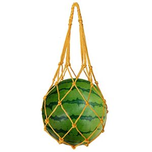 melon hammocks cradles 5 pack net bag to prevent falling perfect for growing cantaloupe pumpkin watermelon in vertical garden (yellow)