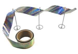 bird-x irri-tape® holographic iridescent foil bird scare tape, 2″ x 100ft length
