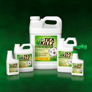 Tick Killz 1322 Natural Pest Control Hose End Spray Insecticide, 8 Ounce Sprayer, Clear