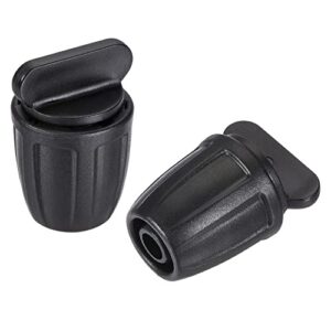 meccanixity drip irrigation end cap barbed fitting 8mm/11mm tubing for garden drip tape tubing sprinkler system black pack of 12