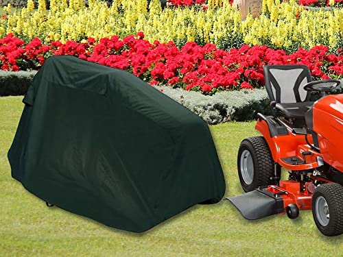 CarsCover Lawn Mower Garden Tractor Cover Fits Decks up to 54" - Olive Green