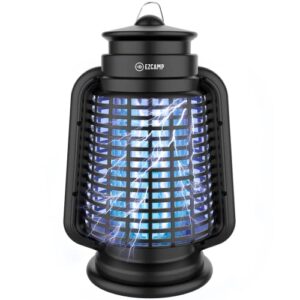 bug zapper electric – fly zapper mosquito zapper electronic insect killer – waterproof fly trap insect killer for indoor and outdoor home backyard camp site garden