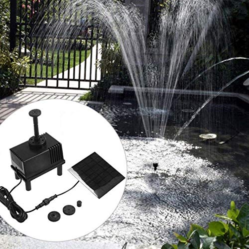 XUNMAIFBT Solar Powered Pond Pump 1.5W Solar Water Pump, Birdbaths&Ponds,Solar Powered Water Fountains Submersible Pump Kit Garden Decorations