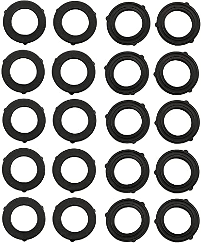 Longdex Garden Hose Washers 20PCS Flat Rubber Seal Gasket for Garden Shower Hose Water Faucet Spray