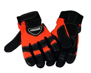 echo 99988801601 chainsaw kevlar reinforced protective gloves – large