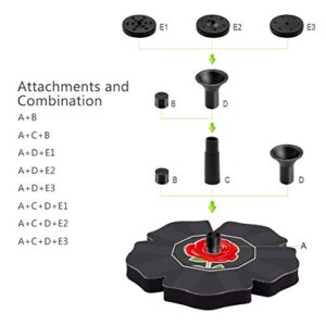 Flantor Solar Water Pump Fountain Pump Solar Power Pump, Rose Bird Bath Fountain Pump Bird Solar Fountain Pump for Bird Bath, Garden and Patio