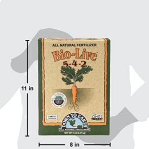 Down to Earth Organic Bio-Live Fertilizer Mix 5-4-2, 5 lb