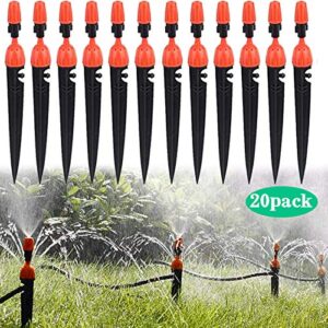 20 Drip Irrigation Adjustable Nozzle Garden Plant Watering Nozzle 360 Degree Dripper Atomizing Spray Cooling / Irrigation Equipment