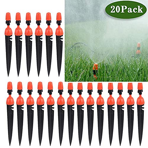 20 Drip Irrigation Adjustable Nozzle Garden Plant Watering Nozzle 360 Degree Dripper Atomizing Spray Cooling / Irrigation Equipment