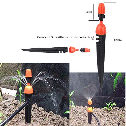 20 Drip Irrigation Adjustable Nozzle Garden Plant Watering Nozzle 360 Degree Dripper Atomizing Spray Cooling / Irrigation Equipment