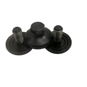 3 pcs blade bolt & washer assembly with free screw rubber cap for husqvarna craftsman, ayp, poulan, poulan pro, roper, weed eater, poulan 532193003 193003