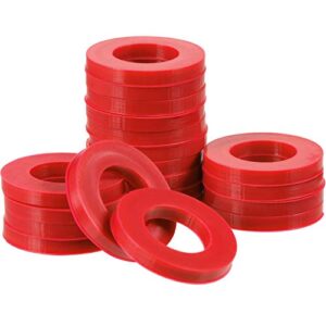 20 pack 3/4 inch garden hose washers rubber washers seals for standard garden hose and shower hose o ring(red)