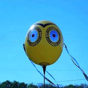 Flock Free Bird Bopper – Visual Bird Repelling Decoy Balloon “Flock Off!”, Modern Scarecrow