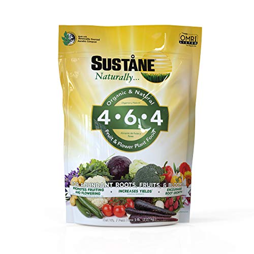 Sustane 4645lb Fertilizer, 5 lb, Brown