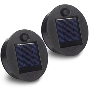2 pack solar replacement top parts, solar light replacement top, replacement solar light parts, solar lantern lids for garden patio outdoor hanging lanterns (2.76in)