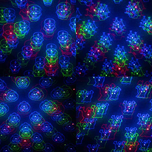 Motion Pattern Firefly 3 Models in 1 Continuous 18 Patterns LEDMALL RGB Outdoor Laser Garden and Christmas Lights with RF Remote Control and Security kit