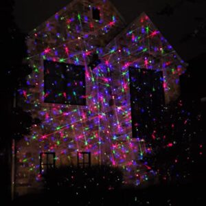 Motion Pattern Firefly 3 Models in 1 Continuous 18 Patterns LEDMALL RGB Outdoor Laser Garden and Christmas Lights with RF Remote Control and Security kit