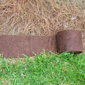 Bosmere Border Protection Edging Weed Mat, 10' x 9" Wide, Brown