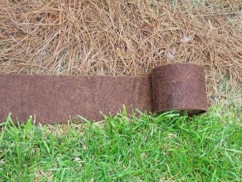 Bosmere Border Protection Edging Weed Mat, 10' x 9" Wide, Brown