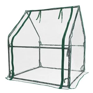 gardzen mini greenhouse heavy duty portable green house, clear tent indoor or outdoor for plants 36.2”(l) x36.2”(w) x42.5”(h)
