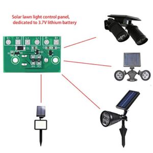 Solar Controller,Solar Lamp Controller, Solar Power Charging Module 3.7V Lithium Battery Control Circuit Board Auto with ON/Off Light LED Control Switch DIY for Garden Lawn Lamp Light