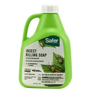 safer 5118-6 insect killing soap concentrate – insecticidal soap for plants – kills aphids, whiteflies, thrips, spider mites, and more – omri listed for organic use