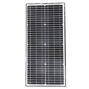 aleko sp30w24v 30 watt 24 volt monocrystalline solar panel for gate opener pool garden driveway